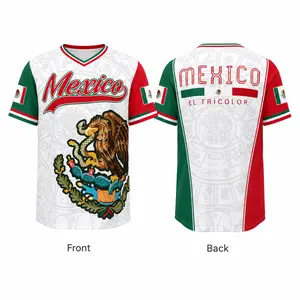 Mexico V Neck Jersey Men Women, Eagle Graphic El Tricolor Shirt, Short Sleeve Mexico Fan Top, Lightweight Game Day Outfit, 4 Colors, Size S-5XL,clothes,outfits,men's wear,men fashion,summer men clothes,fashion men clothes