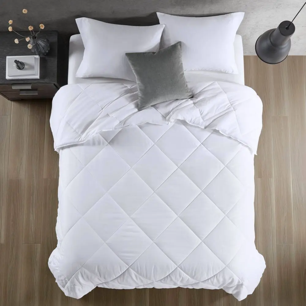 Sharper Image Cooling Touch Oversized Down Microfiber Lightweight Alternative Comforter : Hypoallergenic TESTEX Certified