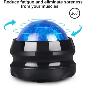 Manual Massage Roller Ball - Massager and Therapy Tool for Sore Muscles, Shoulders, Arms, Neck, Back, Feet, Body, Deep Tissue, Stiffness, Joint Pain, Stress Relief