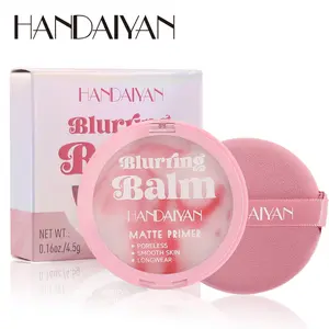 1PC HANDAIYAN Pore Blurring Matte Makeup Balm Built In Soft Powder Puff Oil Control Poreless Flawless Skin All Day Wear Daily Commute Party Makeup ViralPrimer PoreBlurHacks GRWMMakeup MakeupTutorial FacePrimerCosmetics