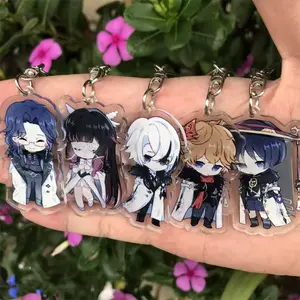 Fatui Pantalone Regrator Tartaglia Scaramouche Genshin Impact Game Keychain, Cosplay Pendant Badge Accessory, Gift