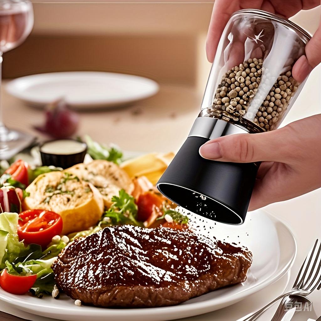 Stainless Steel Pepper Grinder Manual Salt and Pepper Mill Adjustable Coarseness Kitchen Spice Grinder