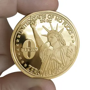 "Liberty" Decision Maker Challenge Coin (Gold) - 1oz Heavyweights with Extreme Details for Quick Choices (0 Fucks/1 Fucks Options)