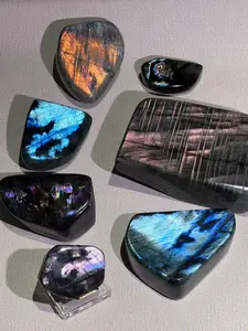 Natural Labradorite Display Piece | High Clarity Blue Flash Crystal  | Energy Gift