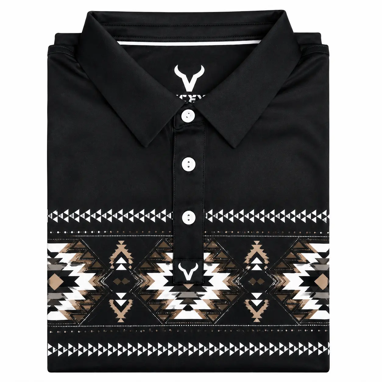 Vexil Brand - Polo - Aztec Mojave - Black
