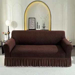 Elastic Jacquard Sofa Cover, Stretch Sofa Cover, Elastic Sofa Slipcover, Dustproof Couch Protector for Living Room Outdoor, Single Twin Triple Quad Armchair, All Seasons