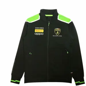 Automobili Lamborghini Squadra Corse Men's Team Sweatshirt Jacket Black