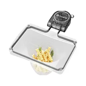 Kitchen Sink Strainer Basket with Mesh Bag Suction Cup Folding Drain Rack Food Waste Filter Holder