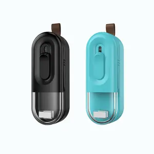 2Pcs, Mini Bag Sealer, 2-in-1 Heat Sealer with Cutter, Portable Chips Bag Sealer(Batteries Not Included)