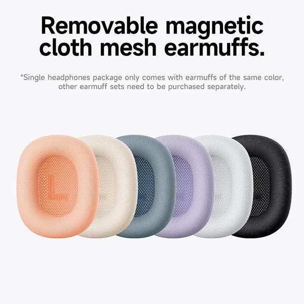 For Original Airpods max magnetic earcups, Bluetooth headset wireless sports band button compatible with iOS and Android, suitable for walking and listening to music hd mic built-in