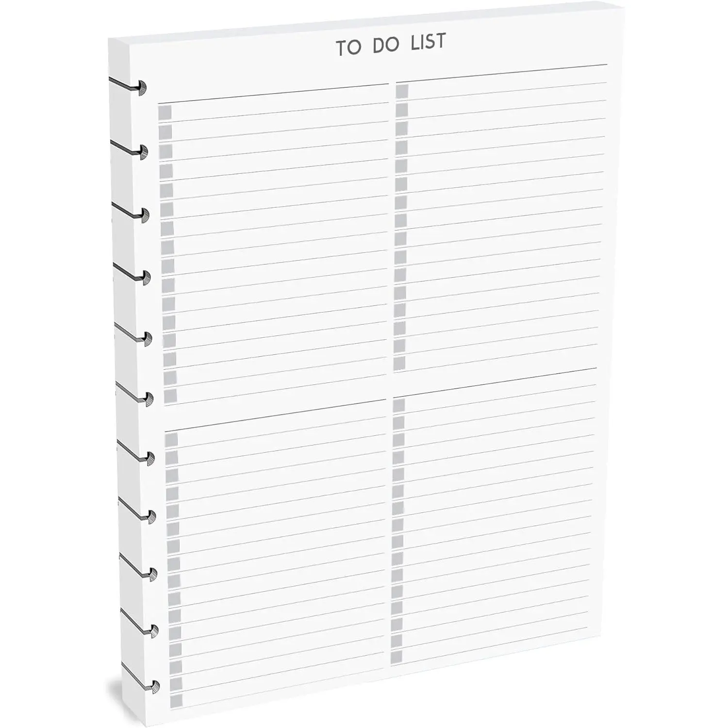 11 Disc Letter Size To-Do List Refill, 50 Sheets, Discbound Notebook Inserts, 8.5 x 11 Inch, 120 GSM