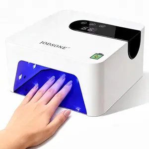 JODSONE Rechargeable Cordless UV LED Nail Lamp, Portable Manicure Dryer with Intelligent Sensor, 3 Timers and LCD Display for Nail Art
