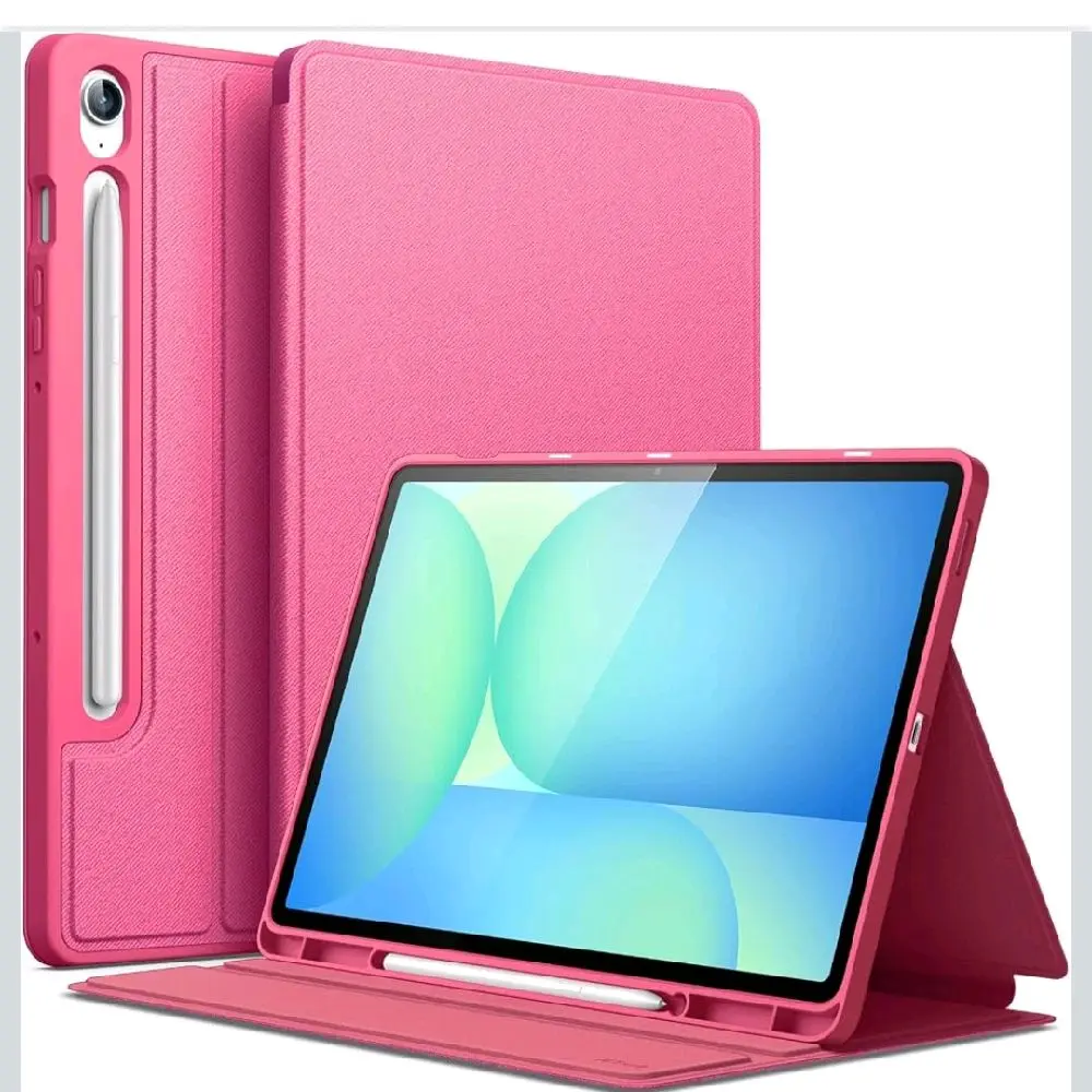 Folio Case for Samsung Galaxy Tab S10 Lite/S10 FE/S9 FE 10.9", Pink