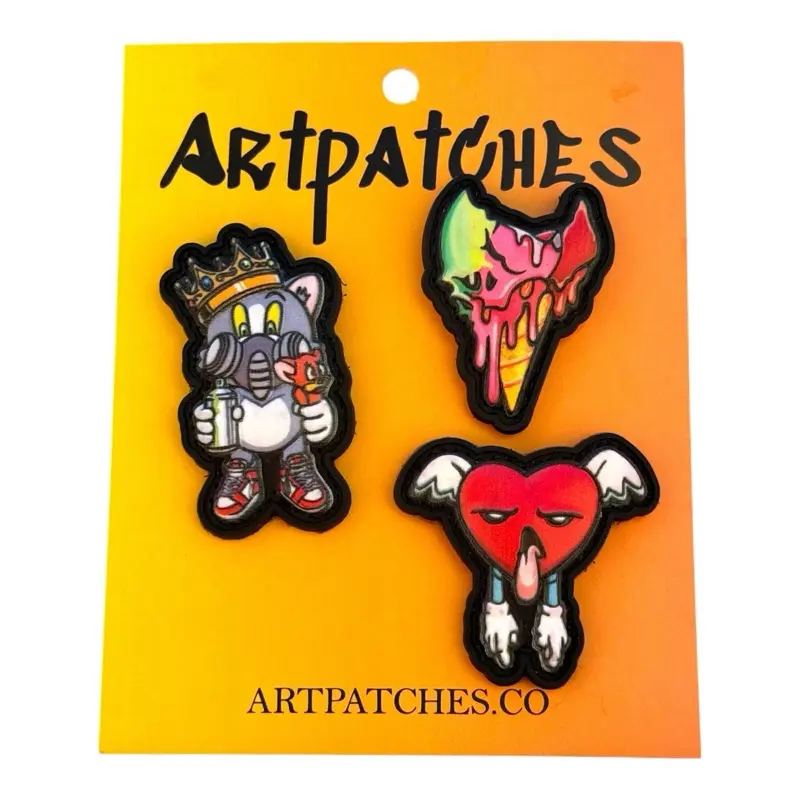 Urban Chaos Trio PVC Patch Set