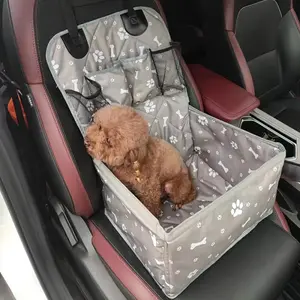 2025 Pet Car Seat for Dogs Cats Universal Safe Portable Travel Dog Bed with Anti-Scratch Mat 365 Days Use for Car