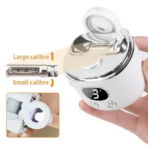 2-in-1 Electric Nail Clipper Grinder with Adjustable Blade & LED Light - USB Rechargeable Portable Gift