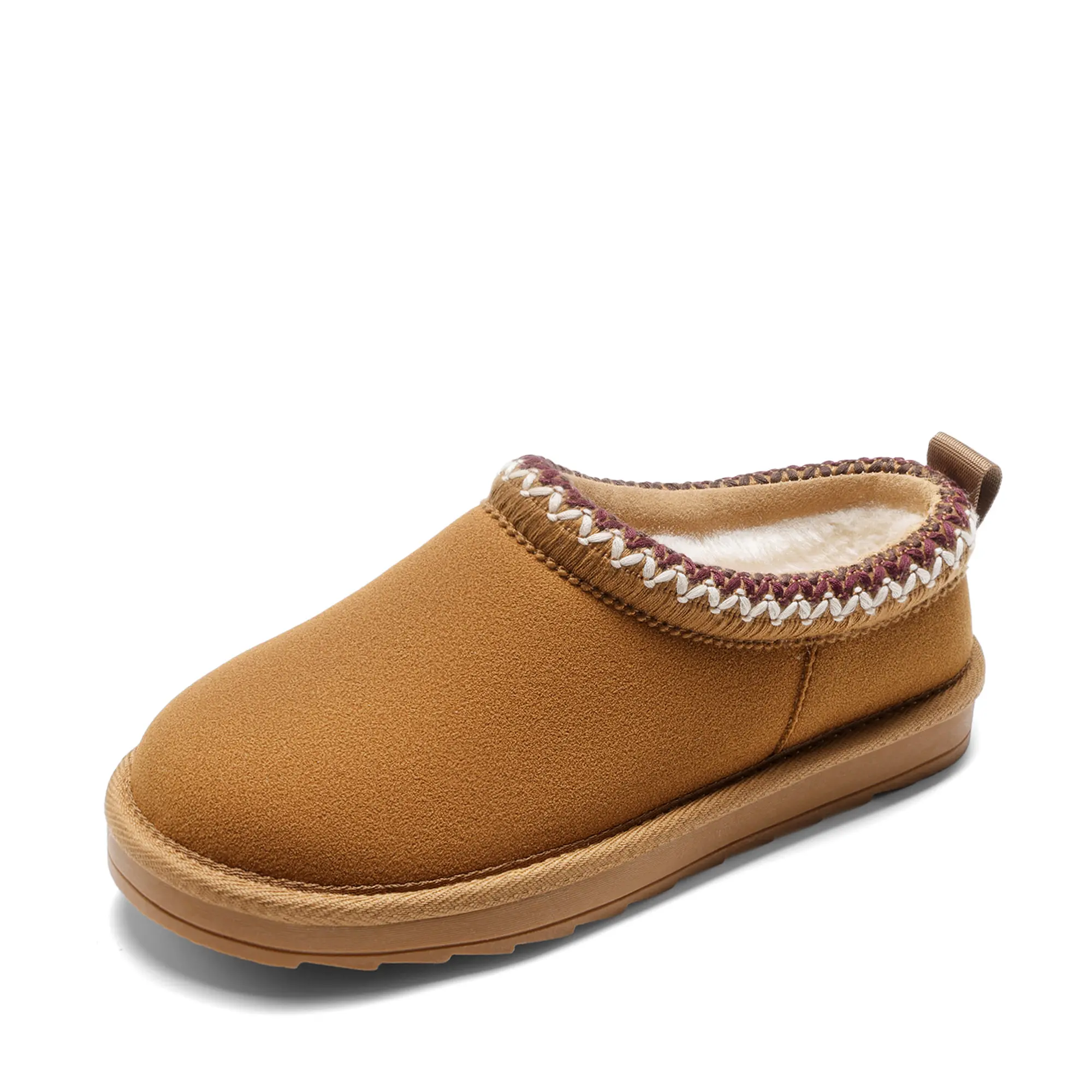 DREAM PAIRS Girls Boys Slippers Unisex Kids House Shoes | Indoor Outdoor Fuzzy Little Big Kid Slip-on Faux Suede Slipper for Autumn Winter Cute Warm