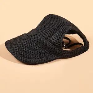 Trendy Mesh Dog Hat Sunshade Baseball Cap Duckbill for Small Medium Dogs Comfortable Pet Friendly Accessory Ideal for Sunny Days