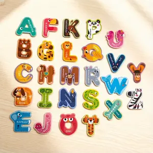 Magnetic Letters 26 Animal Alphabet Magnets Fun Preschool Learning Toy Large Fridge Magnets for Spelling Games Ideal Educational Gift for Kids 3+ Safe & Durable