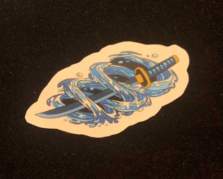 Giyu Tomioka Katana sticker