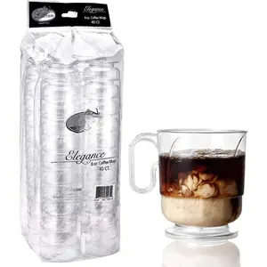 Signature Collection 40 Count Elegance Coffee Mug, 8-Ounce, Clear