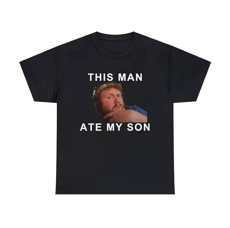 Caseoh This man ate my son funny meme tshirt, gift for friends and family