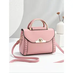 New Elegant Women's Satchel Handbag, Classic Plain Design, Durable and Stylish, Large Capacity, Suitable for All Seasons, Fashionable Handbag, Elegant Bags