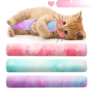 Interactive Cat Chew Toys Kitty Kick Sticks Soft Plush Catnip Toy for Teeth Cleaning and Indoor Playing - Durable Design