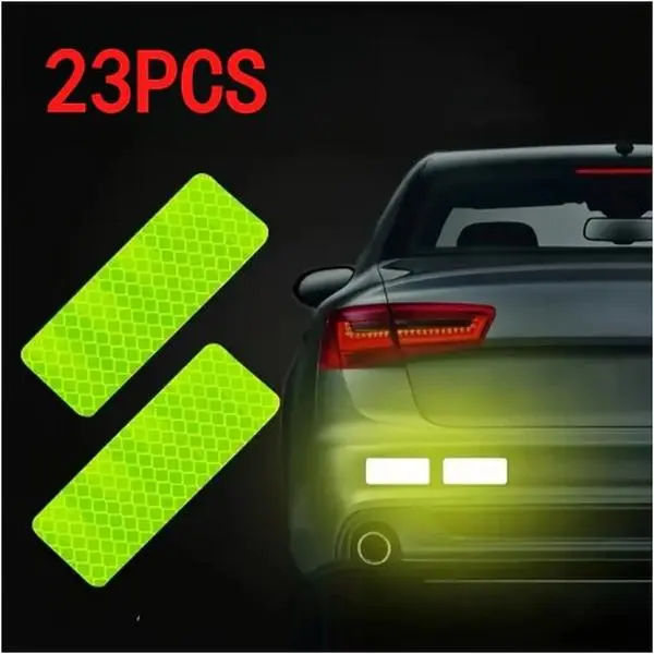 23 Sheets High Visibility Reflective Safety Stickers 23 Sheets High Visibility Reflective Safety Stickers