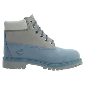 Timberland Youth 6' Waterproof Boot Blue Grey TB0A14U1 PS Fashion Shoes New