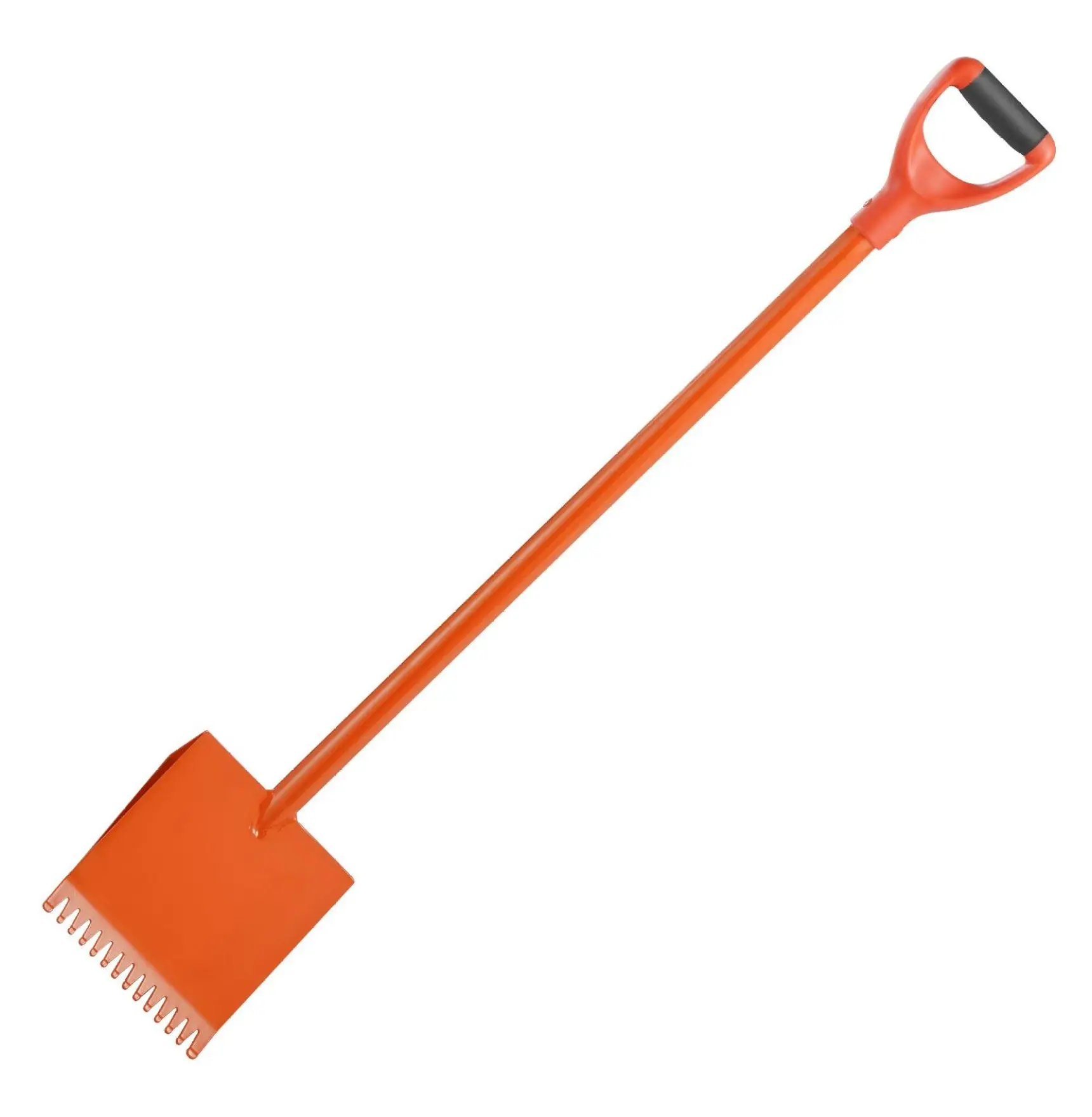 Shingle Shovel - Roofing Ripper Tool, 45# Steel Shingle Remover, D-Grip, Lightweight Asphalt Roof Tear-Off Tool for Residential & Commercial Use - Orange 1 pcs