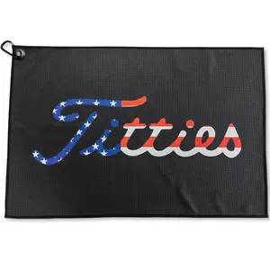 Funny Microfiber Premium Golf Towel,Printed Golf Towels for Golf Bags for Men, Great Golf Accessories for Men Golfers