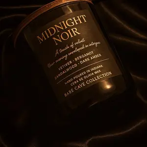 Midnight noir scented candle