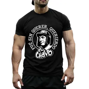Men's  Graphic  - El Chavo Del Ocho Design All-Season Regular Fit, Black Casual  with Unique Print, Casual Weekend Wear |   Unique Design |   Durable Knitwea