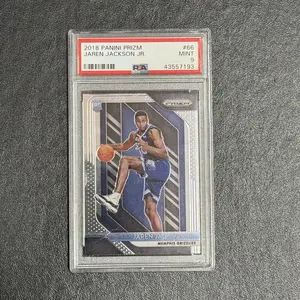 2018 Panini Prizm #66 Jaren Jackson JR. Signed Card PSA 9 Memphis Grizzlies