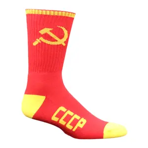Red CCCP Crew Socks