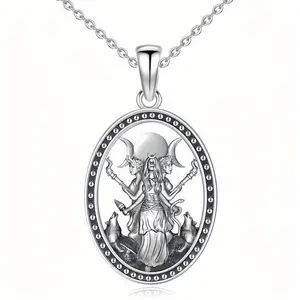 Pendant necklace - Retro witch oval necklace, suitable for both men and women - Ancient Greek mythology amulet jewelry (gift)Gift