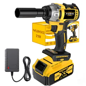 [fathersdaygift] Yunxi 21V 350N.m 3-in-1 Cordless Impact Wrench with Sockets, 1650r/min Cordless Power Tools for Sedan Car Maintenance & Nut Removal, Lightweight Rechargeable Gift for Boyfriend's Father (With After-sales Service  )