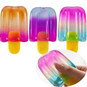 Ice Lolly Slow Rise Sensory Fidget Toy,Squeeze Squishy Toy, Ice Cream Squishy, Stress Relief Toys for Adults Kids