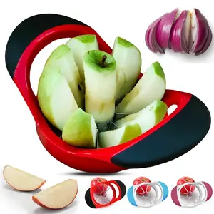 1 Pc Thick Stainless Steel Apple Slicer Plastic Handle Fruit Pitter Cutter Separator, Durable Kitchen Tool for Easy Core Removal