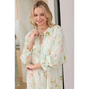 Wildflower Whisper Mini Dress in Mint