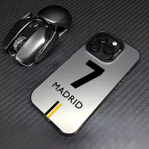 The Madrid Digital Number 7 Phone Case Is Compatible with Iphone Models 16, 15, 14, 13, 12, 11 Pro Max, X, XR, XS Max, 8, And 7 Plus, Featuring a Matte Anti-Drop Back Cover.