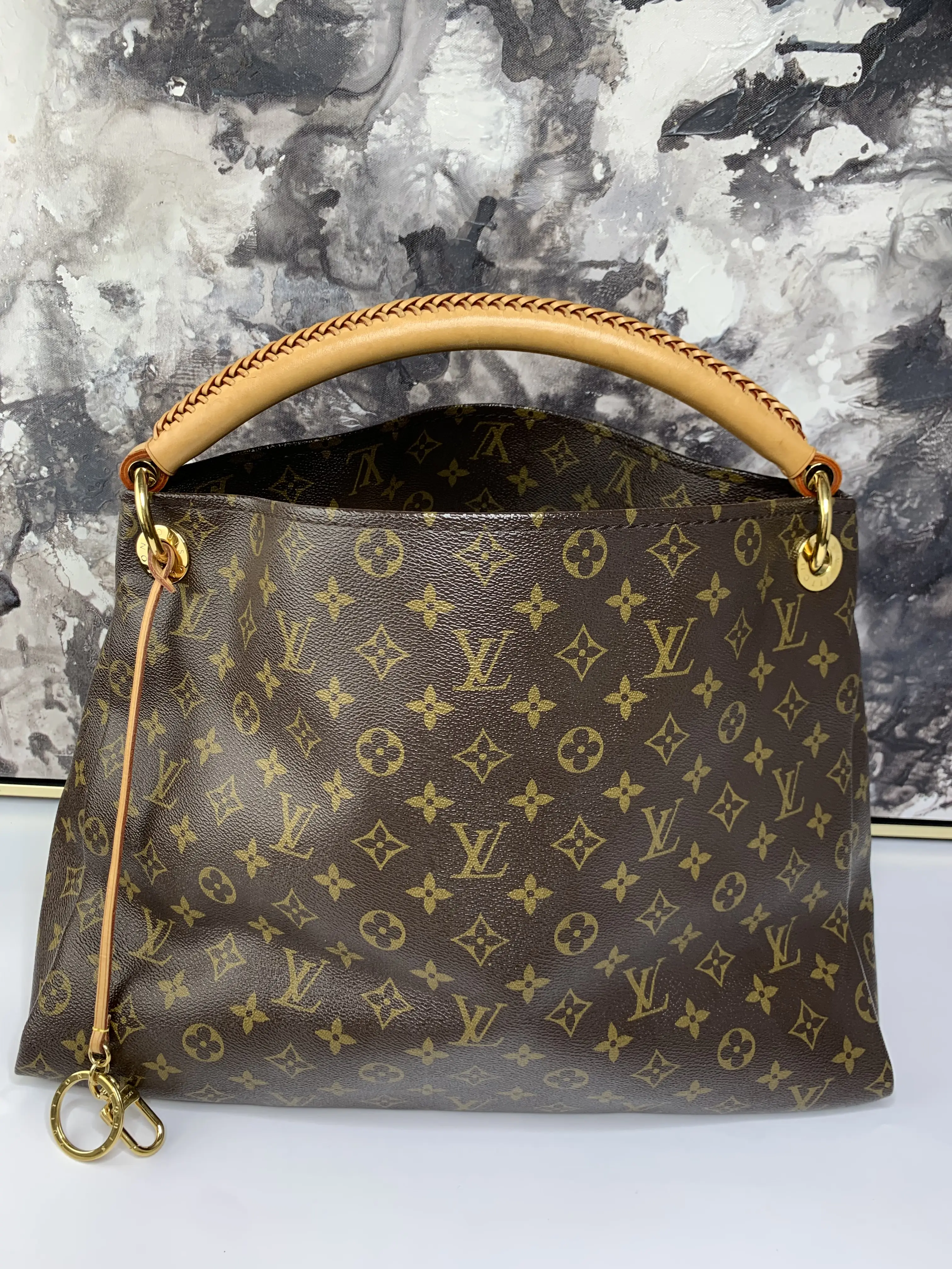 Pre-owned Louis Vuitton canvas Tote Bags Artsy MM