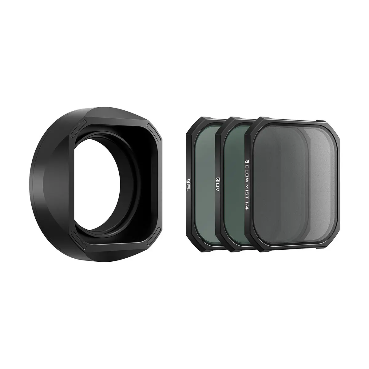 Durable Camera Lens Hood with UV, Polarizer, 1/4 Magnetic Glow Mist Accessories for Fujifilm XF 23mm f/2.8, Black