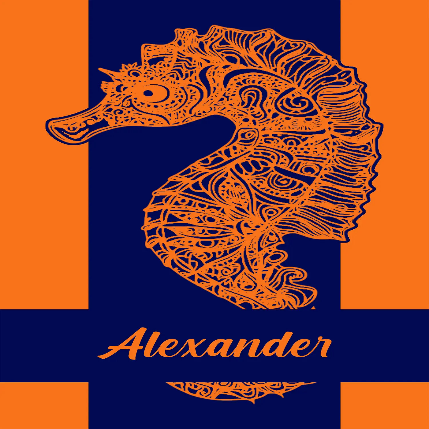 Name - Boho Seahorse Ocean