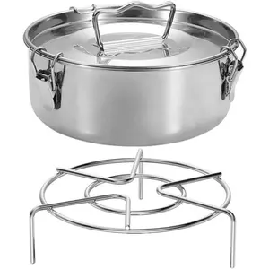 Flan Mold, Stainless Steel Flan Pan Mold with Lid(62 oz) Compatible with  6 qt [3qt, 8qt avail] Flanera Flan Maker Quesillera Molde Para Flan, Flaneras Moldes Con Tapa