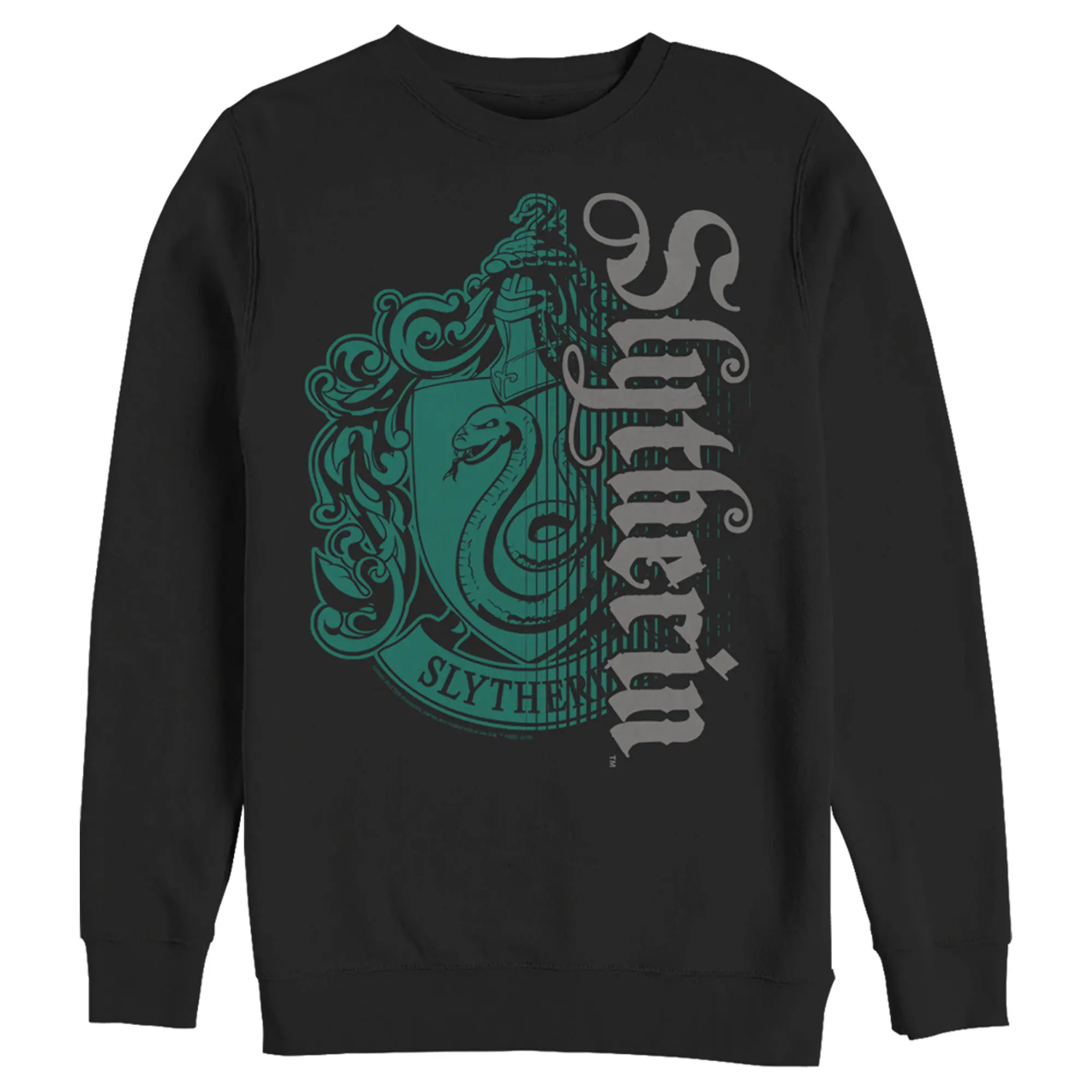 Men's Harry Potter Slytherin Dark Badge Logo Sweatshirt