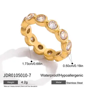 Rhinestone Hand Chain & Ring Bracelet Set | Stainless Steel Zirconia Jewelry for Women