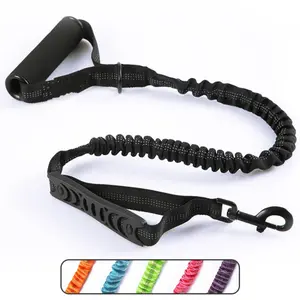 Animal Print Heavy Duty Dog Lead - 5ft High-Strength Nylon Shock-Absorbing, Chew Resistant, Reflective Anti-Pull Training Leash, Comfortable Grip Handle Walking Rope for All Breeds & Harnesses, Everyday Adventures