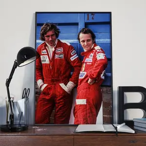 Niki Lauda and James Hunt Poster